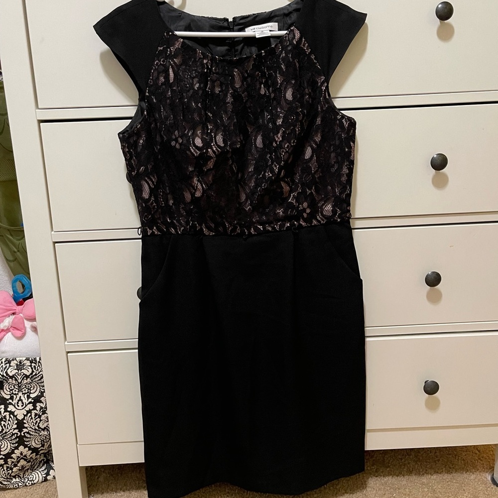 Elegant lace black dress by Liz Claiborne